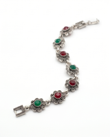 PULSERA DE BRONCE Y PIEDRAS