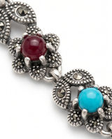 PULSERA DE BRONCE Y PIEDRAS