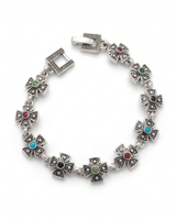 PULSERA DE BRONCE Y PIEDRAS