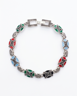 PULSERA DE BRONCE Y PIEDRAS