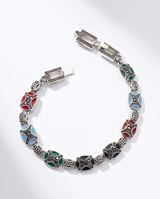 PULSERA DE BRONCE Y PIEDRAS