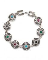 PULSERA DE BRONCE Y PIEDRAS