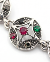 PULSERA DE BRONCE Y PIEDRAS