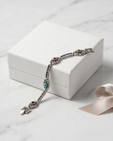 PULSERA DE BRONCE Y PIEDRAS