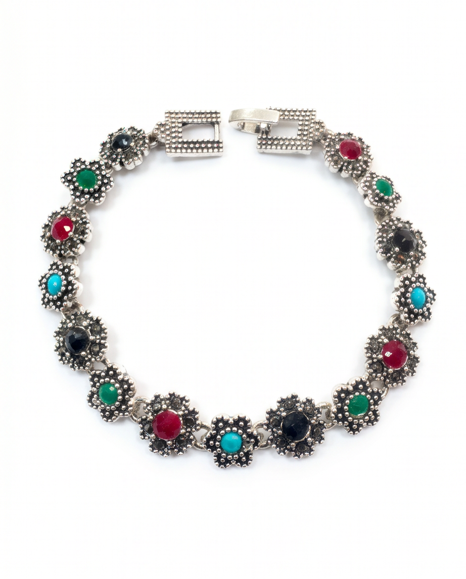 Pulsera de Bronce con piedras 6