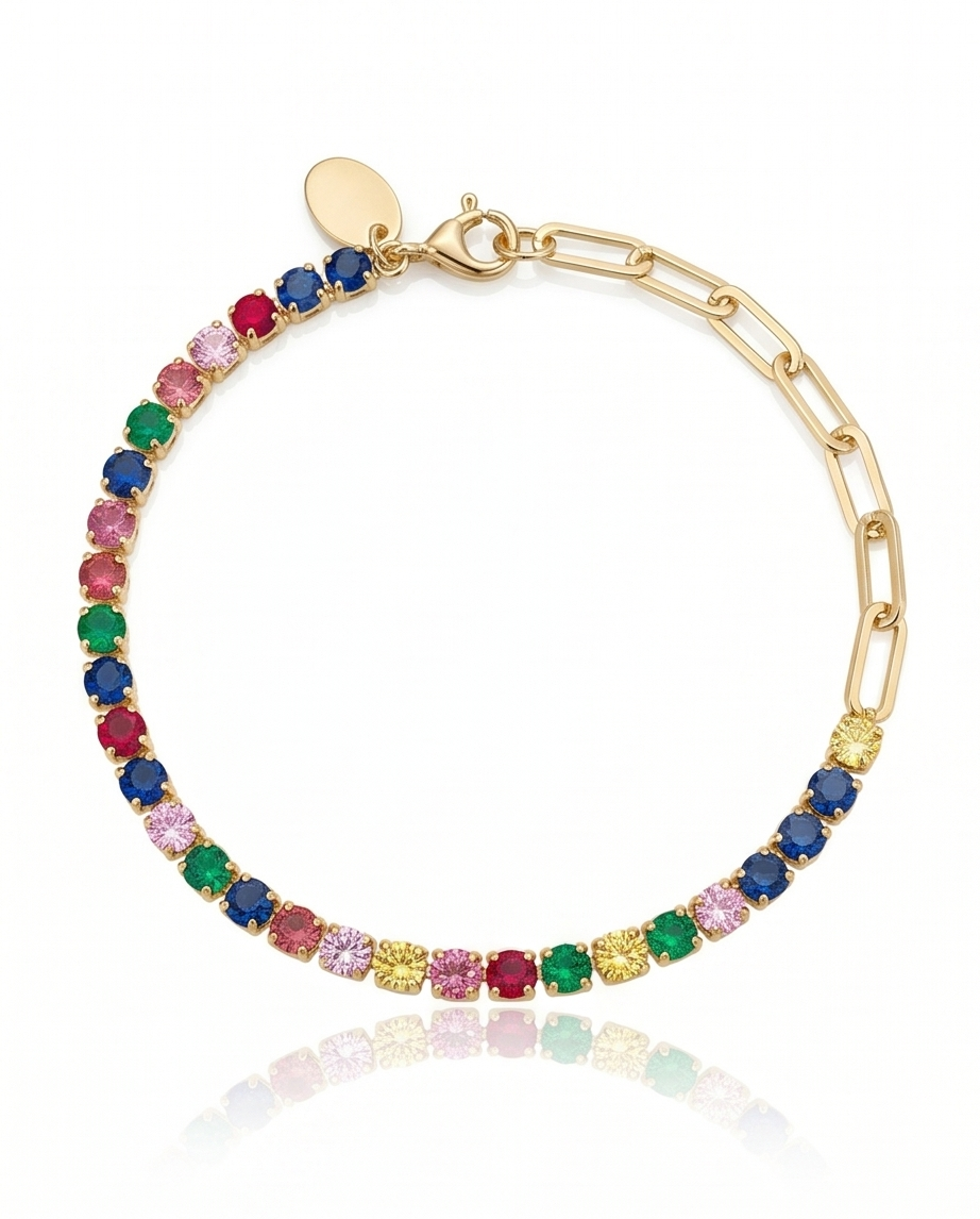 PULSERA CON PIEDRAS DAMA