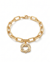 Pulsera de fantasia vip dorada cpon dijes