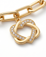 Pulsera de fantasia vip dorada cpon dijes