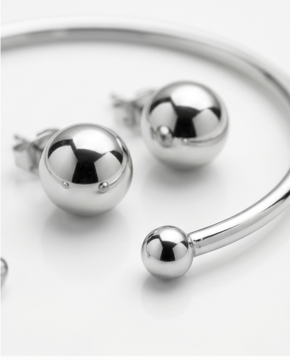 Conjunto Collar , Pulsera y Caravanas
