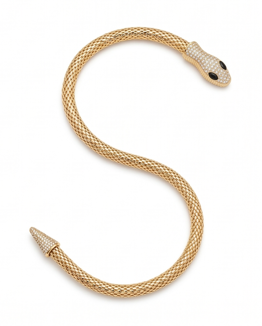 COLLAR EN FANTASIA PARA DAMA PLATEADO Y DORADO