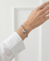 Pulseras de fantasia con dijes corazon dorado