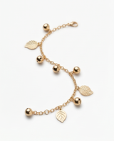Pulseras de fantasia con dijes Plateados