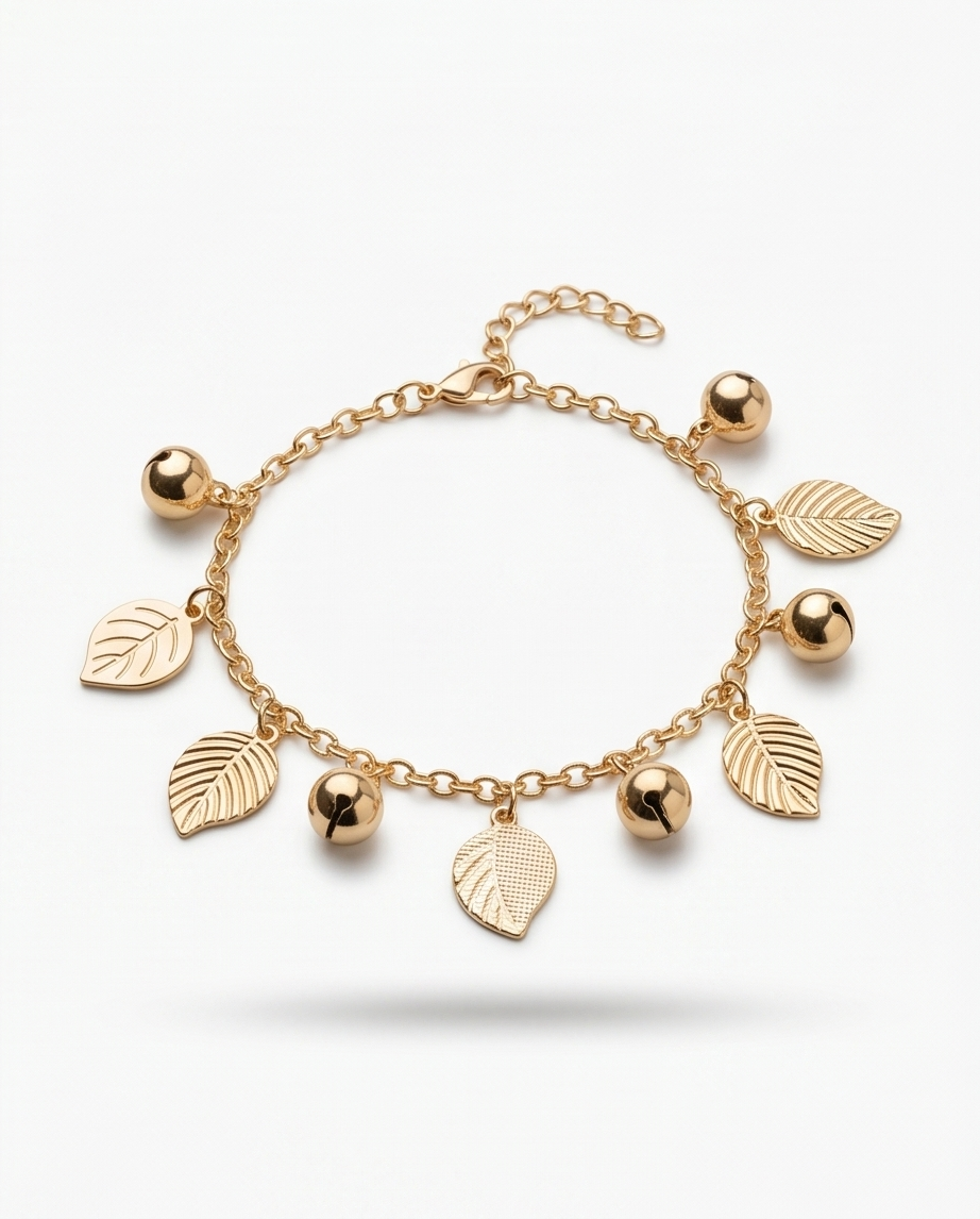 Pulseras de fantasia con dijes Plateados