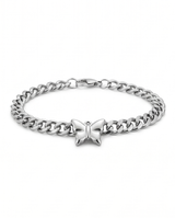 Pulsera de fantasia con dije corazon dorado