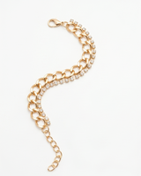 Pulsera de fantasia con dijes varios plateados
