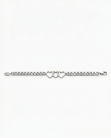 Pulsera fantasia dorada con corazones