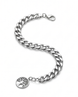 Pulsera fantasia plateada