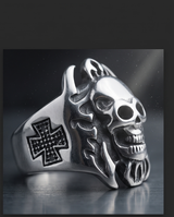 Anillo de Acero quirúrgico plateado  colección 2027