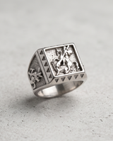 Anillo de Acero quirúrgico plateado  colección 2027