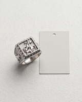 Anillo de Acero quirúrgico plateado  colección 2027