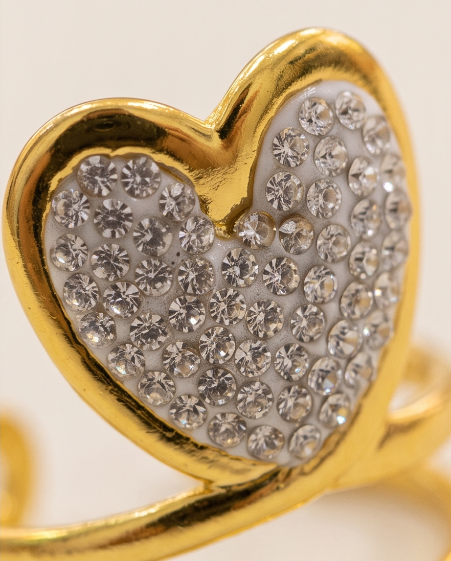 Anillo de acero quirurgico dorado colección 2027