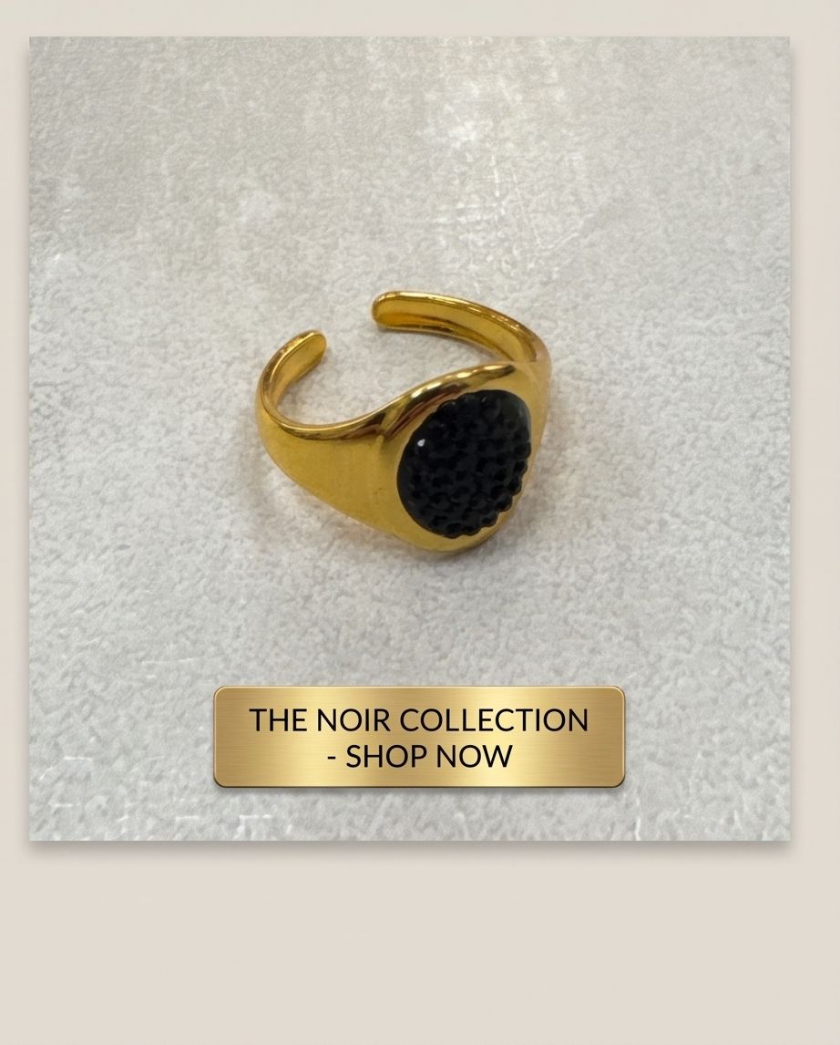Anillo de acero quirurgico dorado colección 2027
