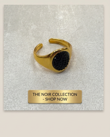 Anillo de acero quirurgico dorado colección 2027