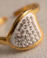 Anillo de acero quirurgico dorado colección 2027