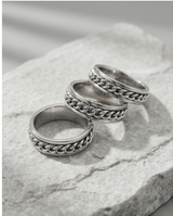 Anillo acero quirúrgico mujer 27