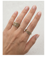 Anillo acero quirúrgico mujer 2