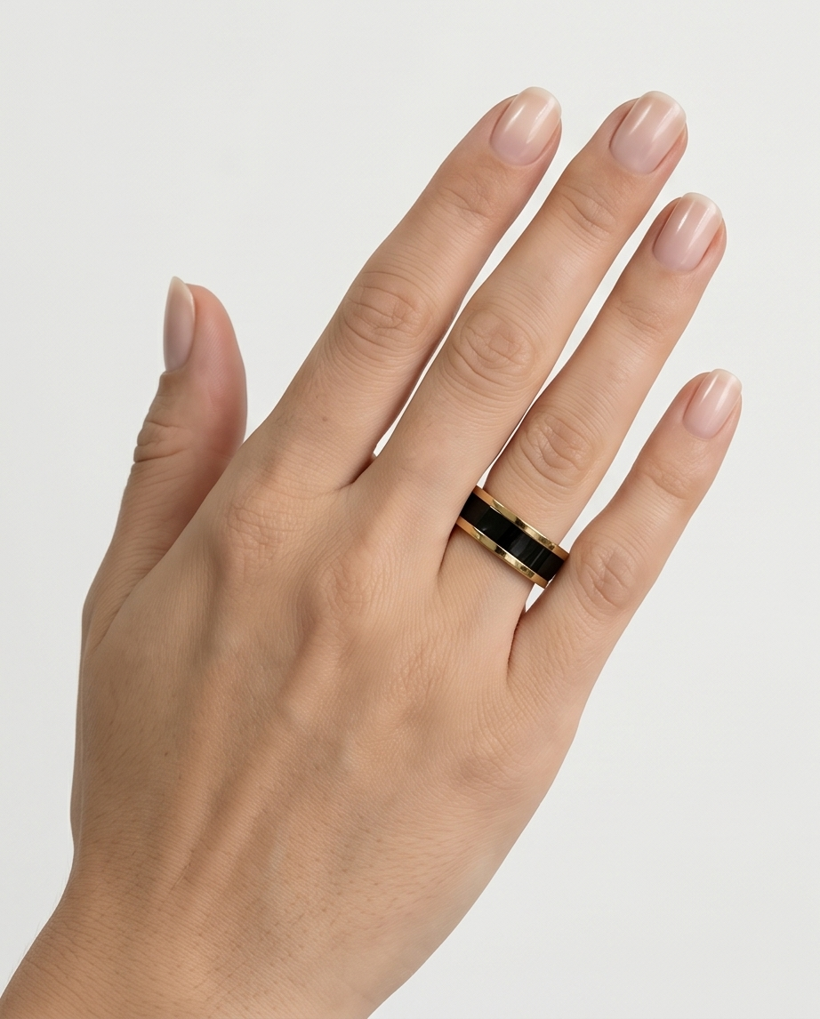 Anillo acero quirúrgico mujer 22