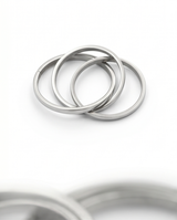 Anillo acero quirúrgico mujer 30