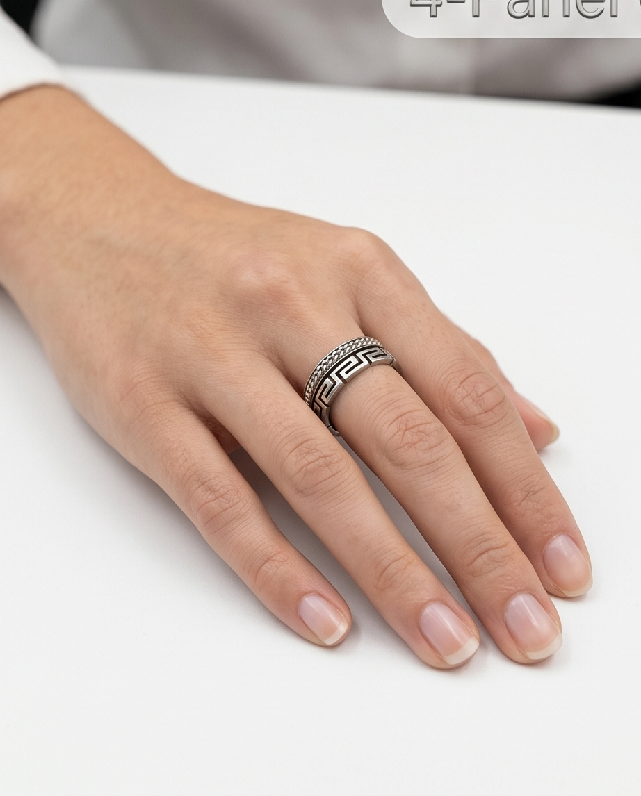 Anillo acero quirúrgico mujer 31