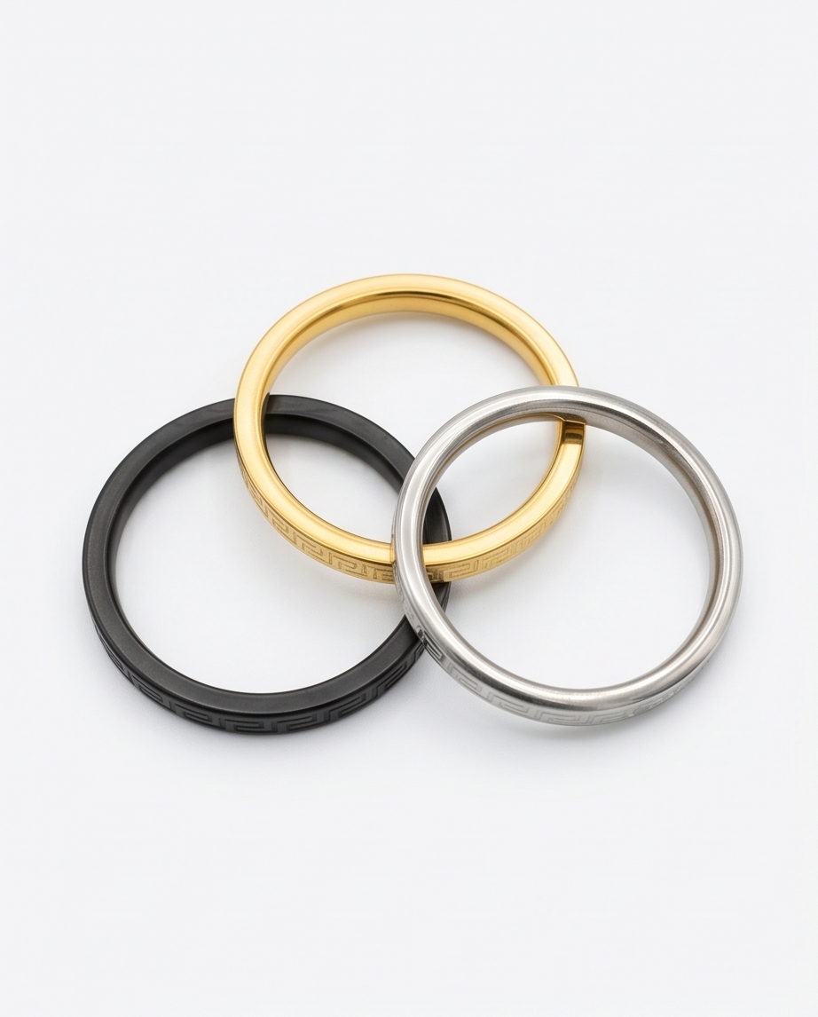 Anillo acero quirúrgico mujer 41