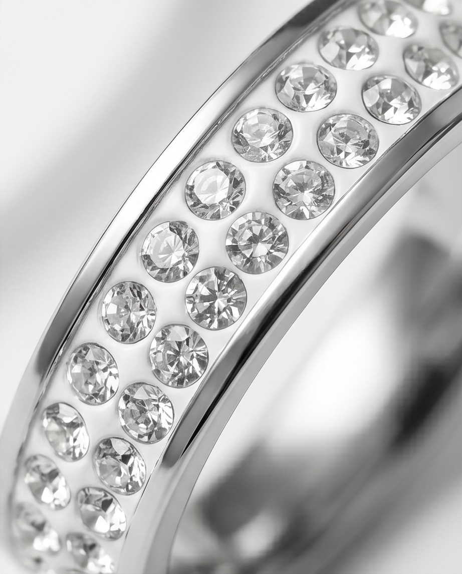 Anillo acero quirúrgico mujer 45