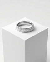 Anillo acero quirúrgico mujer 45