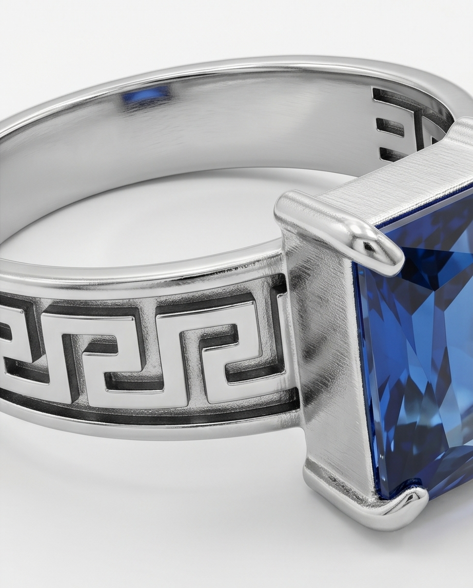 Anillo acero quirúrgico mujer 46
