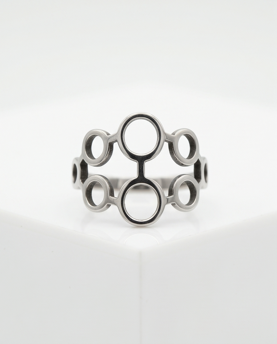 Anillo acero quirúrgico mujer 19