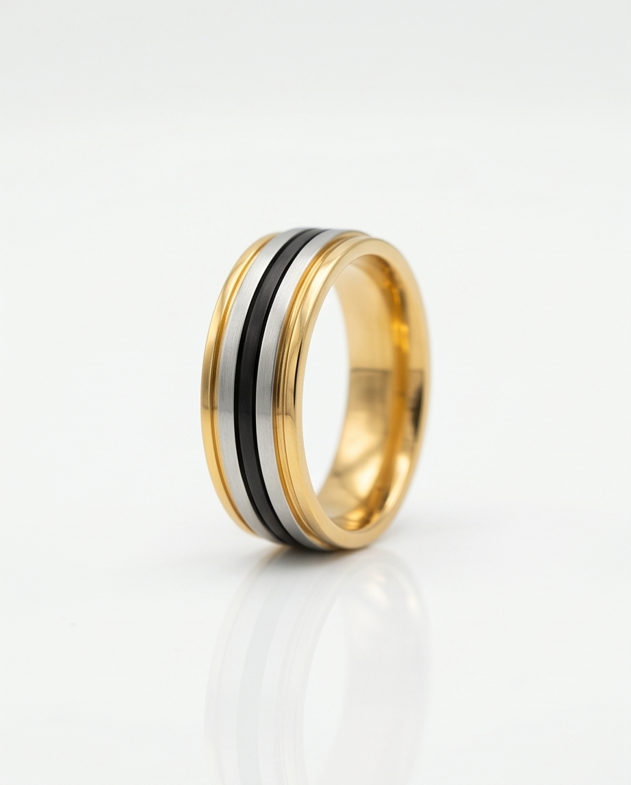 Anillo acero quirúrgico mujer 51