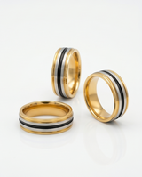 Anillo acero quirúrgico mujer 51