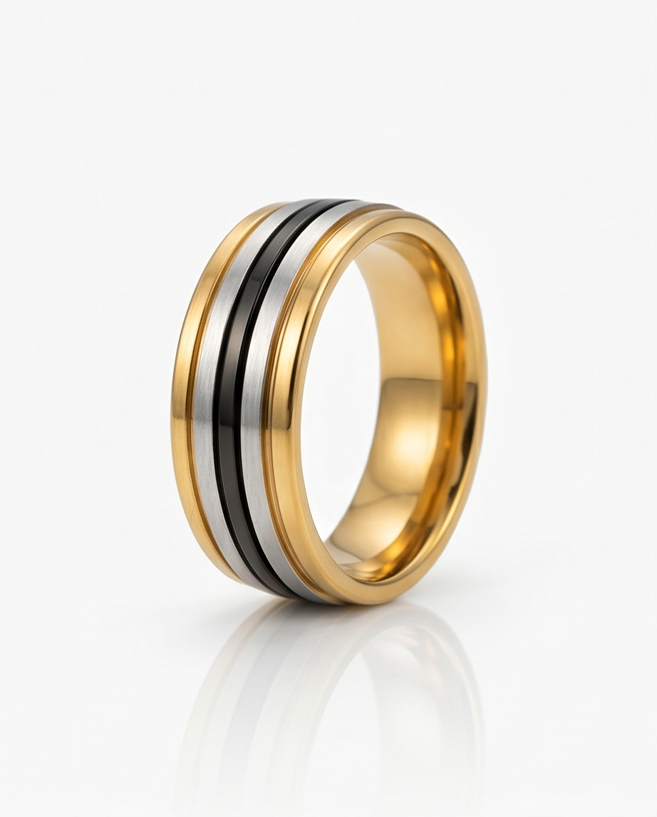 Anillo acero quirúrgico mujer 51