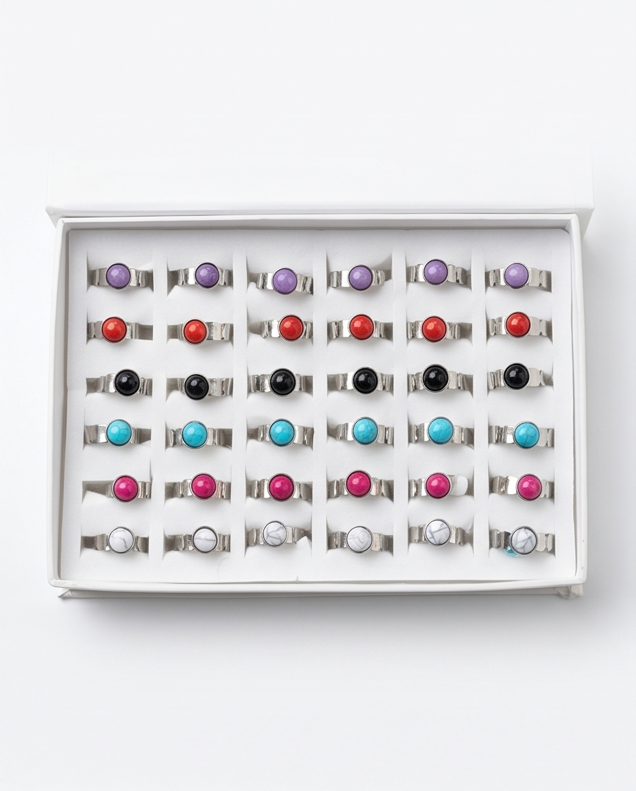 ANILLOS DE ACERO QUIRURGICO SET DE 36 ANILLOS 05