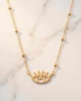 COLLAR CON DIJE ENCHAPADO CON OJITOS