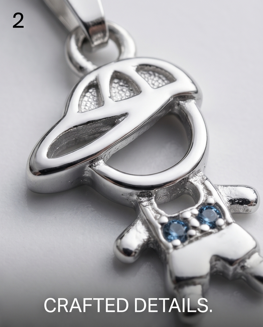 COLLAR ENCHAPADO CON NENITO
