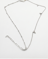 COLLAR CON DIJES Y PIEDRAS ACERO QUIRURGICO C13