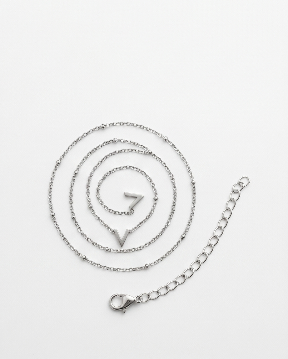 COLLAR CON DIJES Y PIEDRAS ACERO QUIRURGICO C13