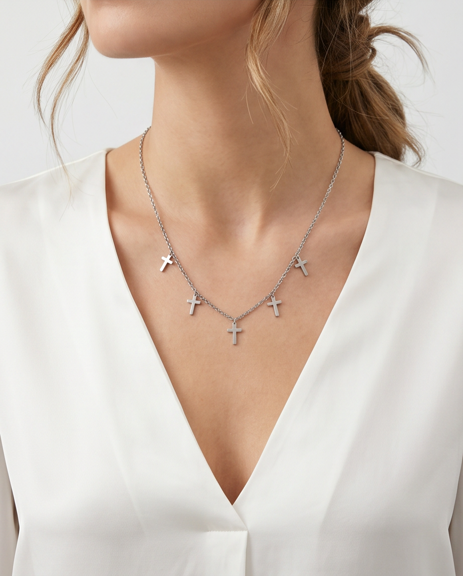 Collar acero quirúrgico mujer 51