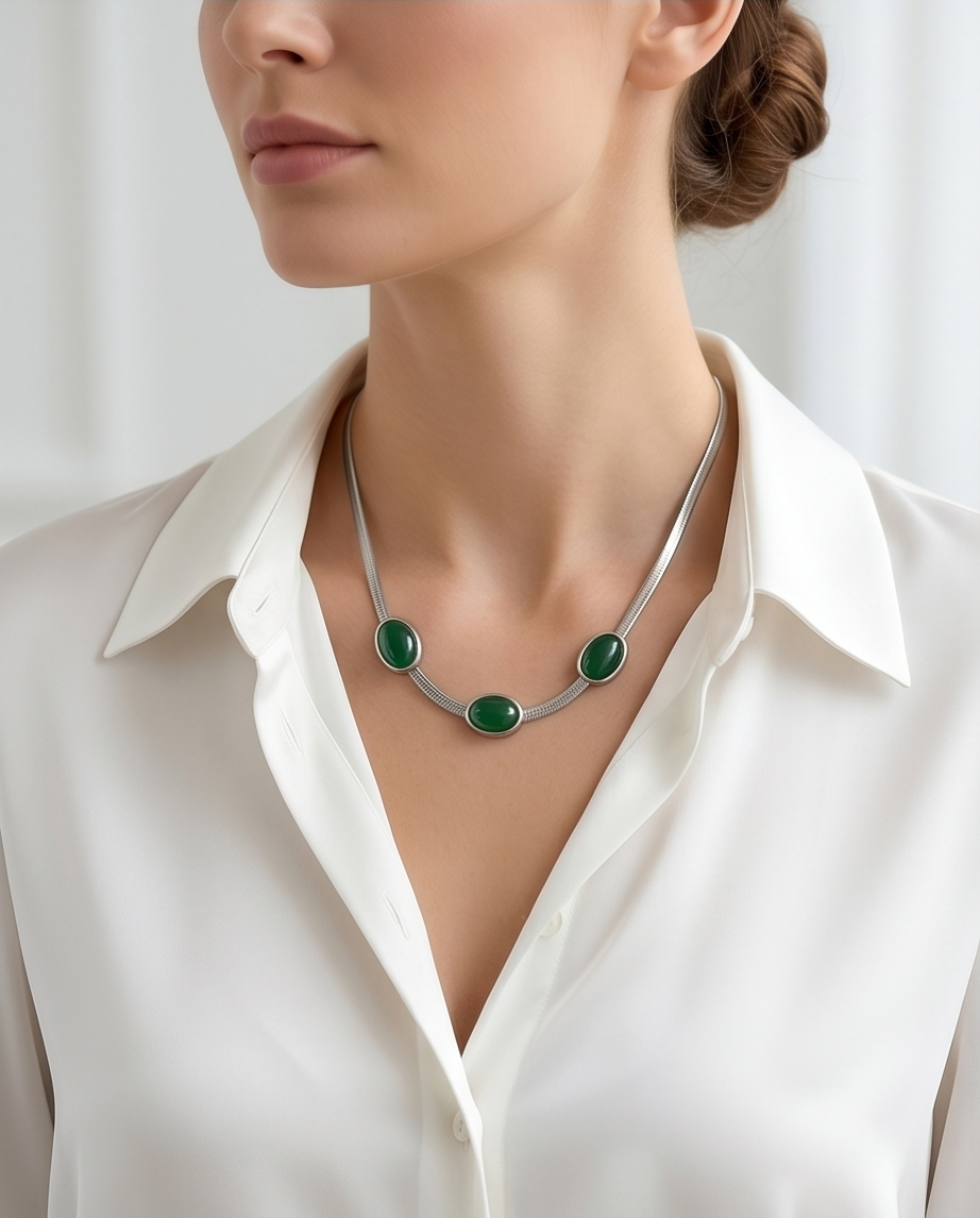Collar acero quirúrgico mujer 78