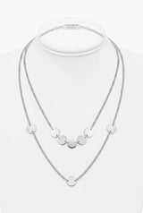 Collar de Acero Quirurgico doble con dije