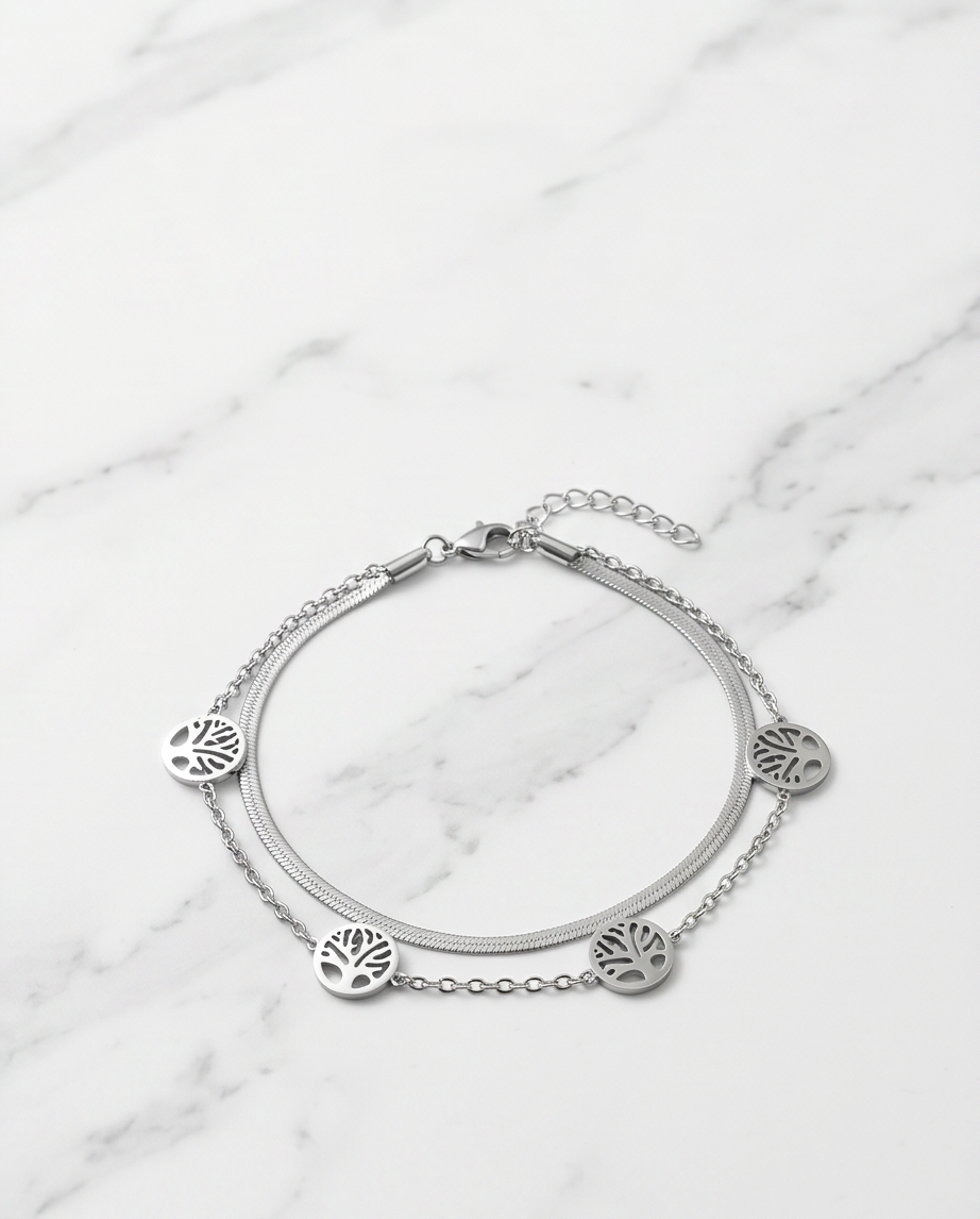 Pulsera acero quirúrgico mujer 49